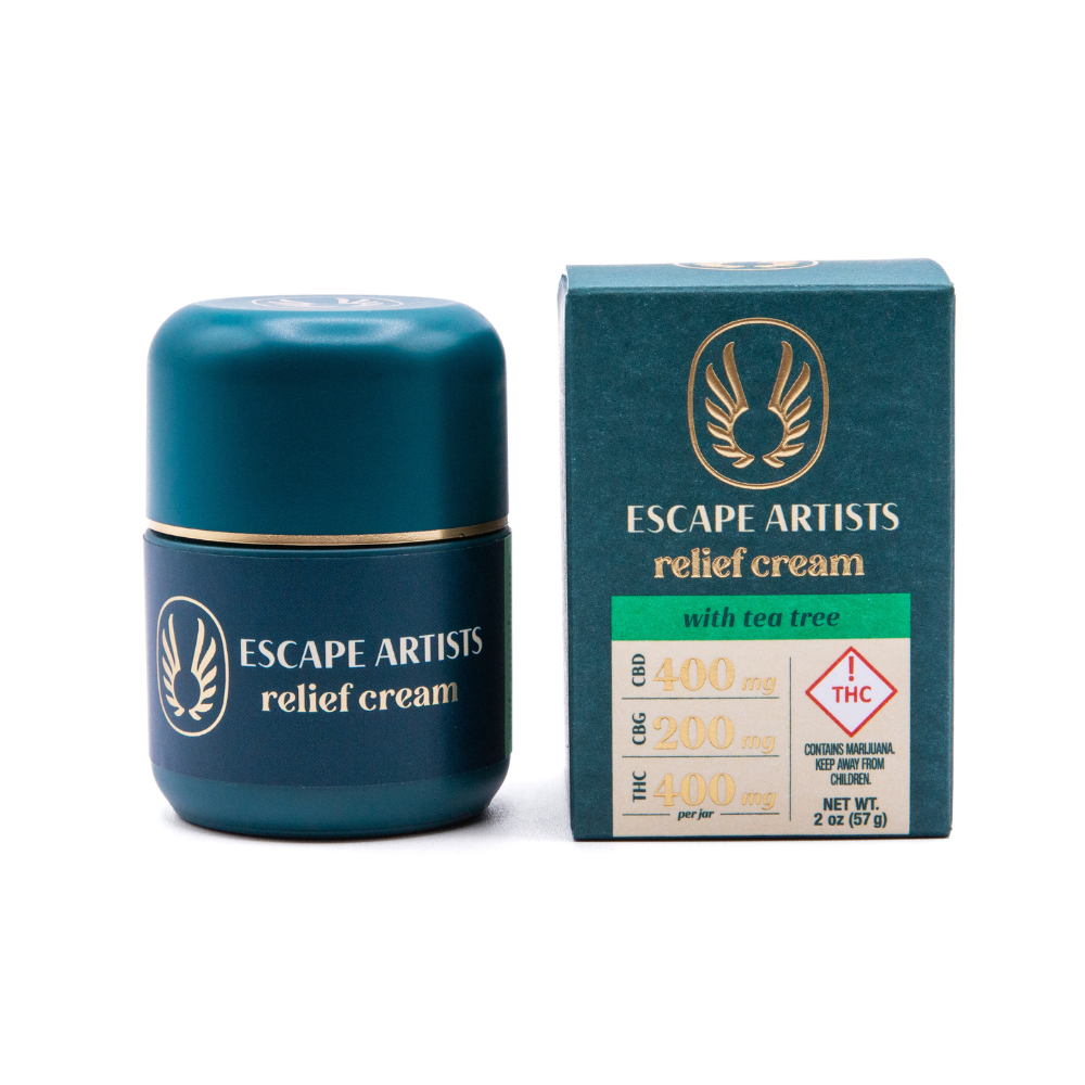 Photograph of product: Relief Cream Tea Tree (Scented)  -  400mg CBD / 400mg TH-oui / 200mg CBG