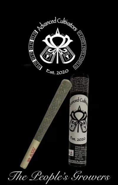 Photograph of product: Advanced Cultivators - Truffle Popz - 1g PreRoll