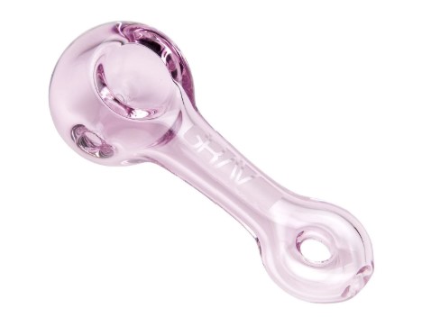 Photograph of product: Pink Mini Spoon - Hand Pipe - Grav