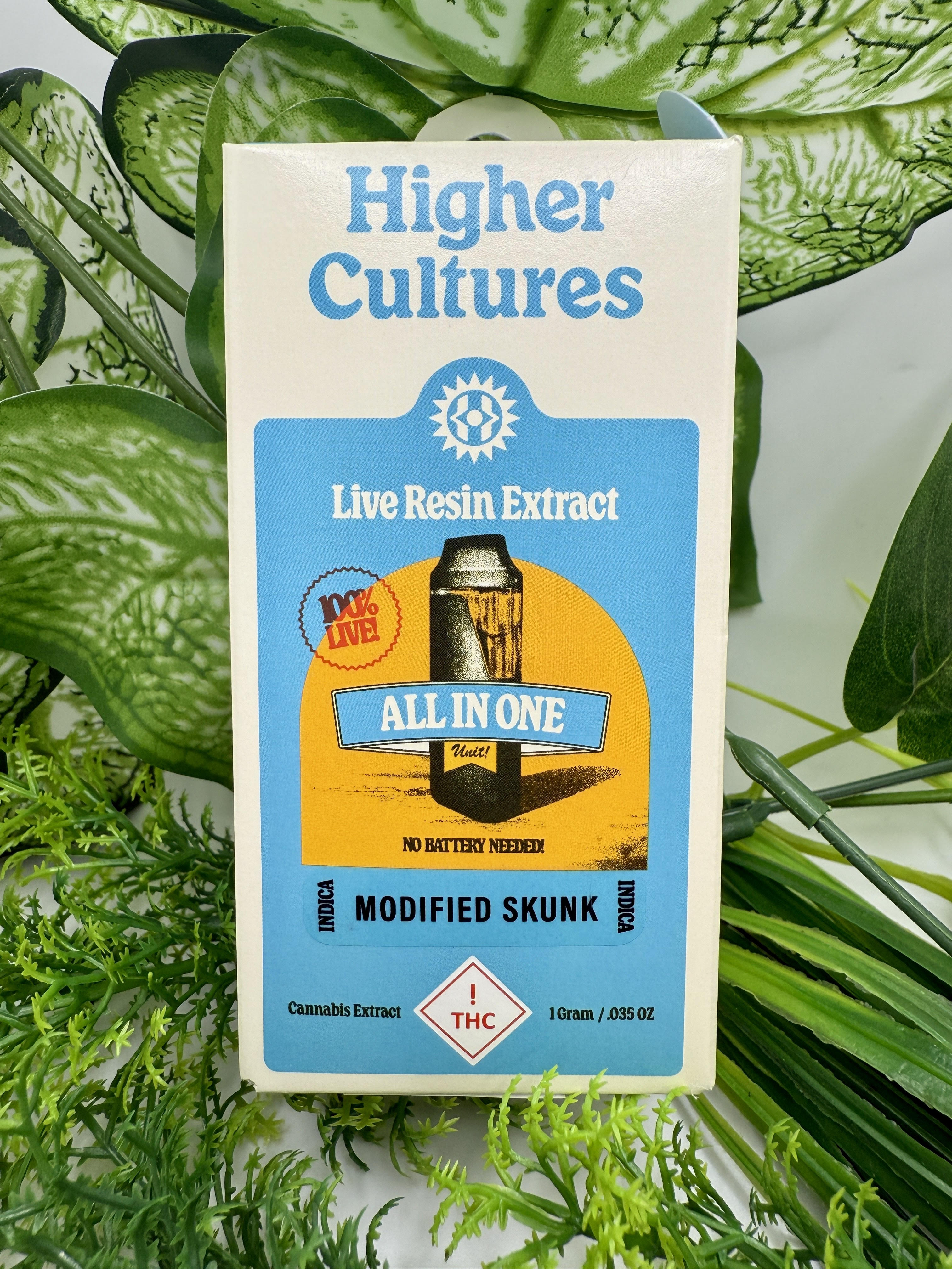 Photograph of product: Higher Cultures - Modified Skunk - 1g Live Disposable