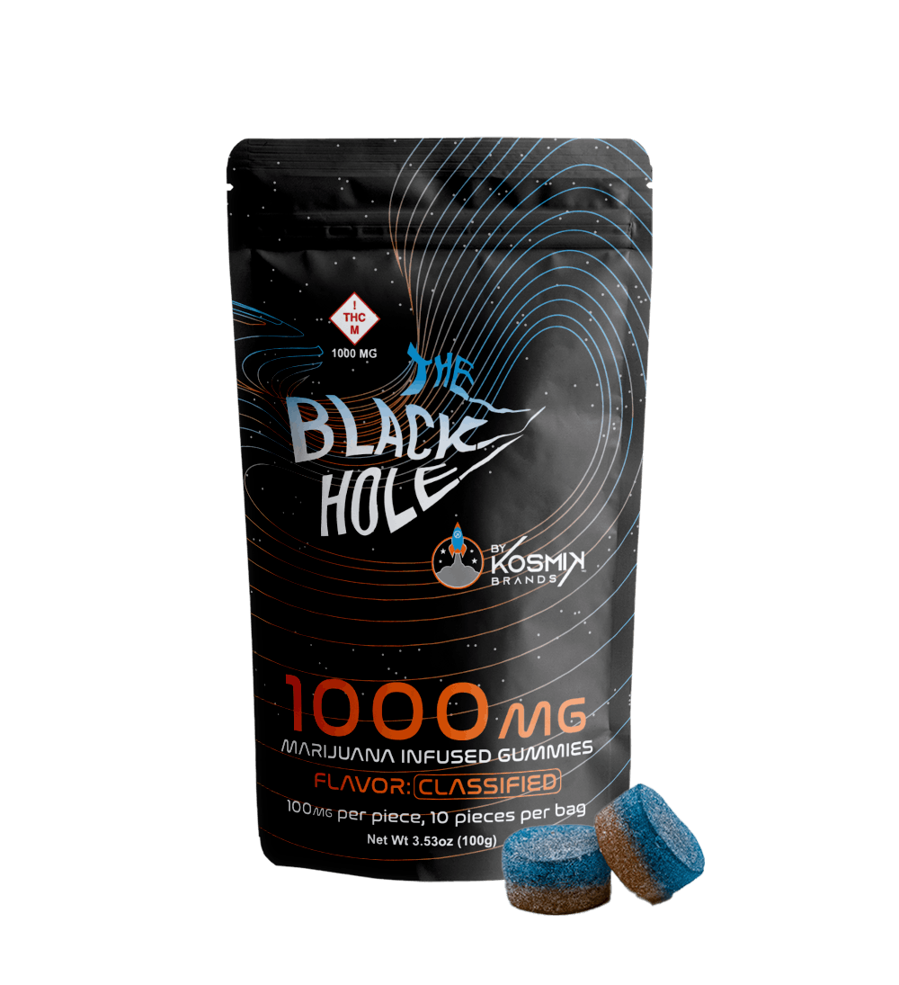 Photograph of product: 1000mg Gummies | Black Hole Orange
