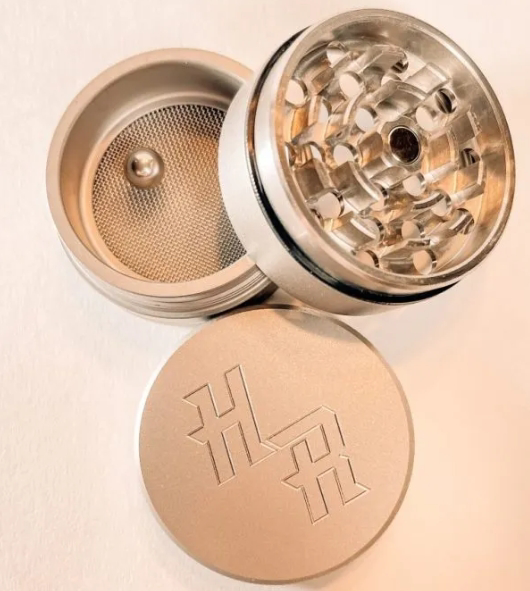 Photograph of product: 2" 4-piece Stainless Steel Grinder - Made in the USA