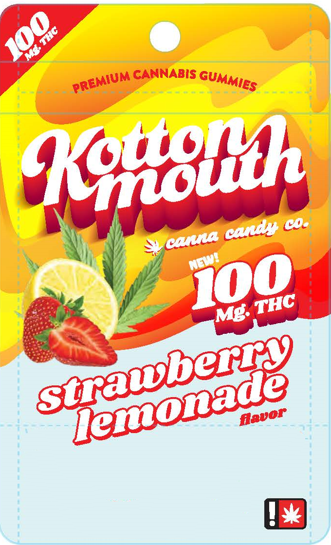 Photograph of product: Kotton Mouth Single | Strawberry Lemonade Gummy