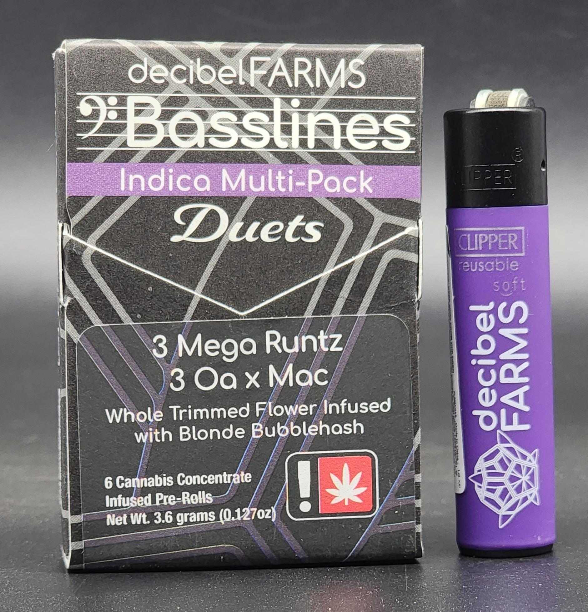 Photograph of product: Decibel Duets - Apple Slapz #3/Bonkers #115 - Infused Preroll Pack
