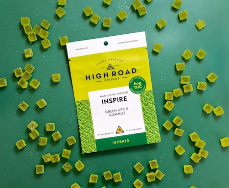 Photograph of product: Inspire Green Apple Gummies