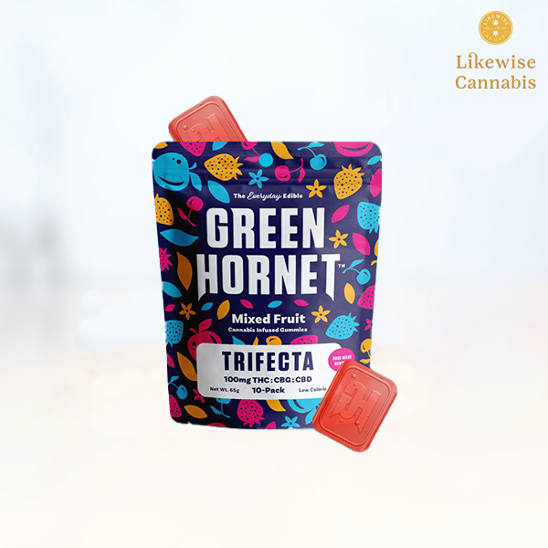 Photograph of Product: 10-PACK TRIFECTA 1:1:1 CBG/CBD/THC GUMMIES
