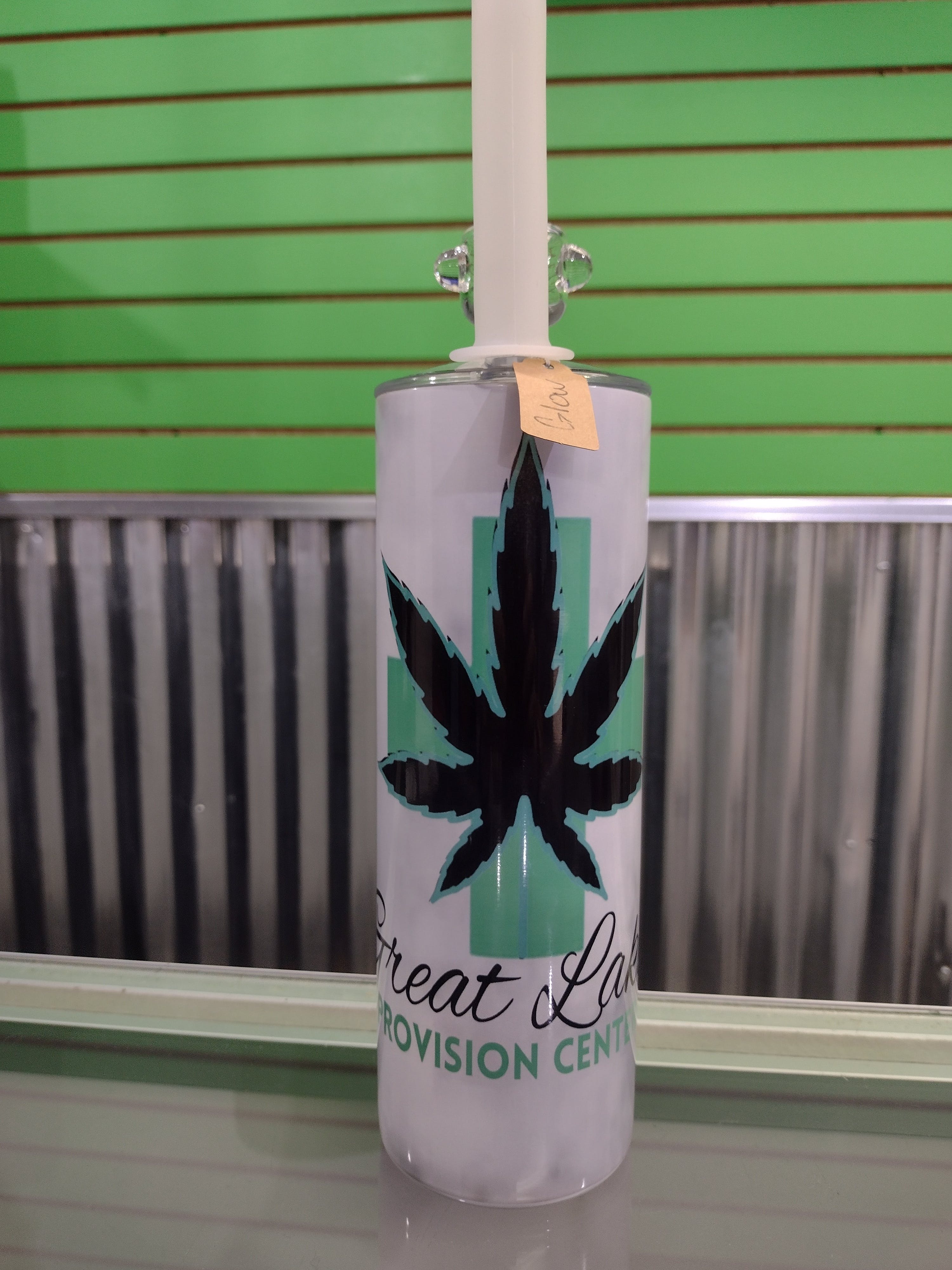 Photograph of product: 20oz 420 Tumbler Bong Cup Lid - Great Lakes Provision Center