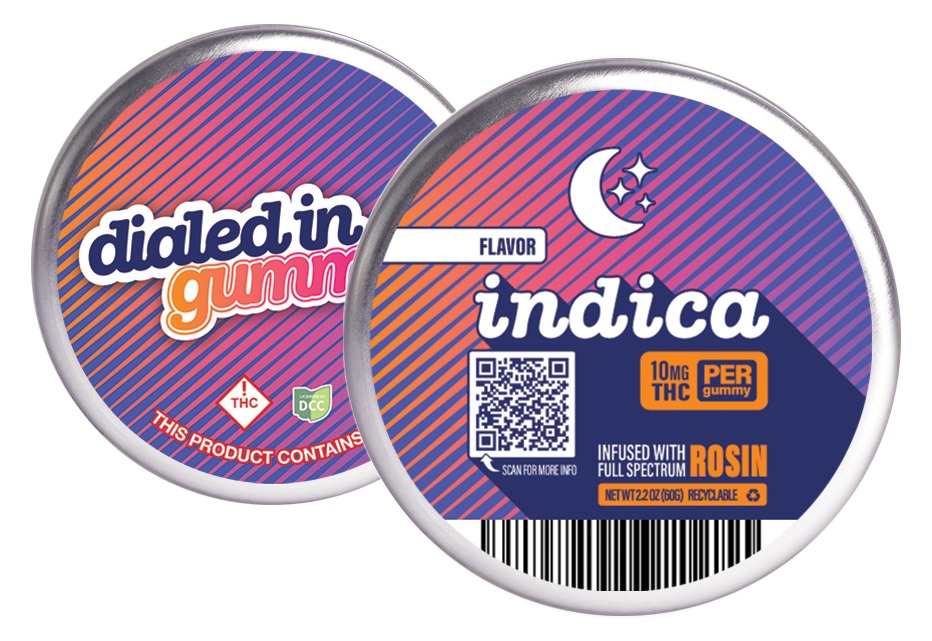 Photograph of product: Dialed In | Lux Cherry 10pcs | 100mg Rosin Gummies