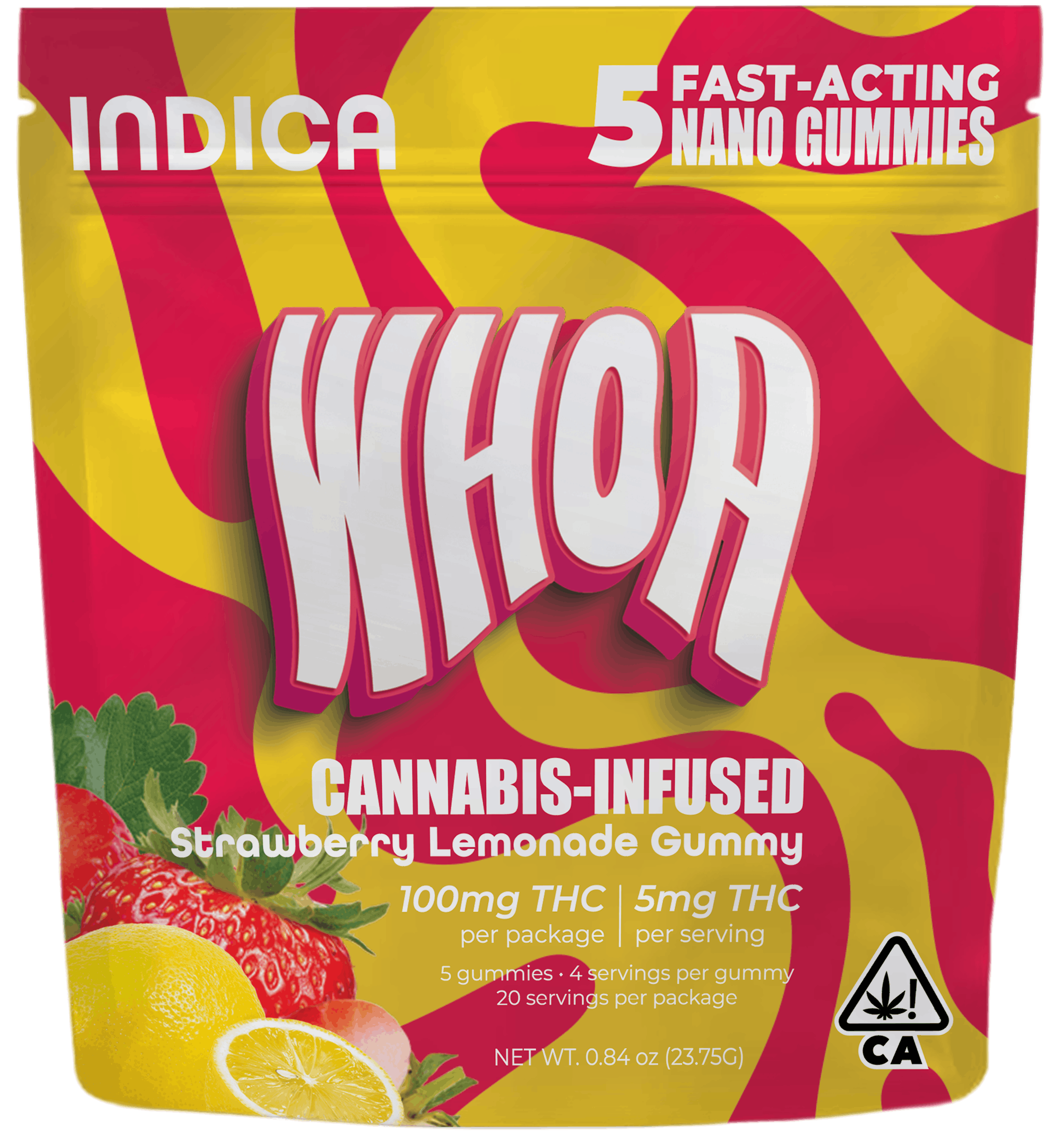 Photograph of product: STRAWBERRY LEMONADE | Oui'd GUMMY 5PK | 100MG