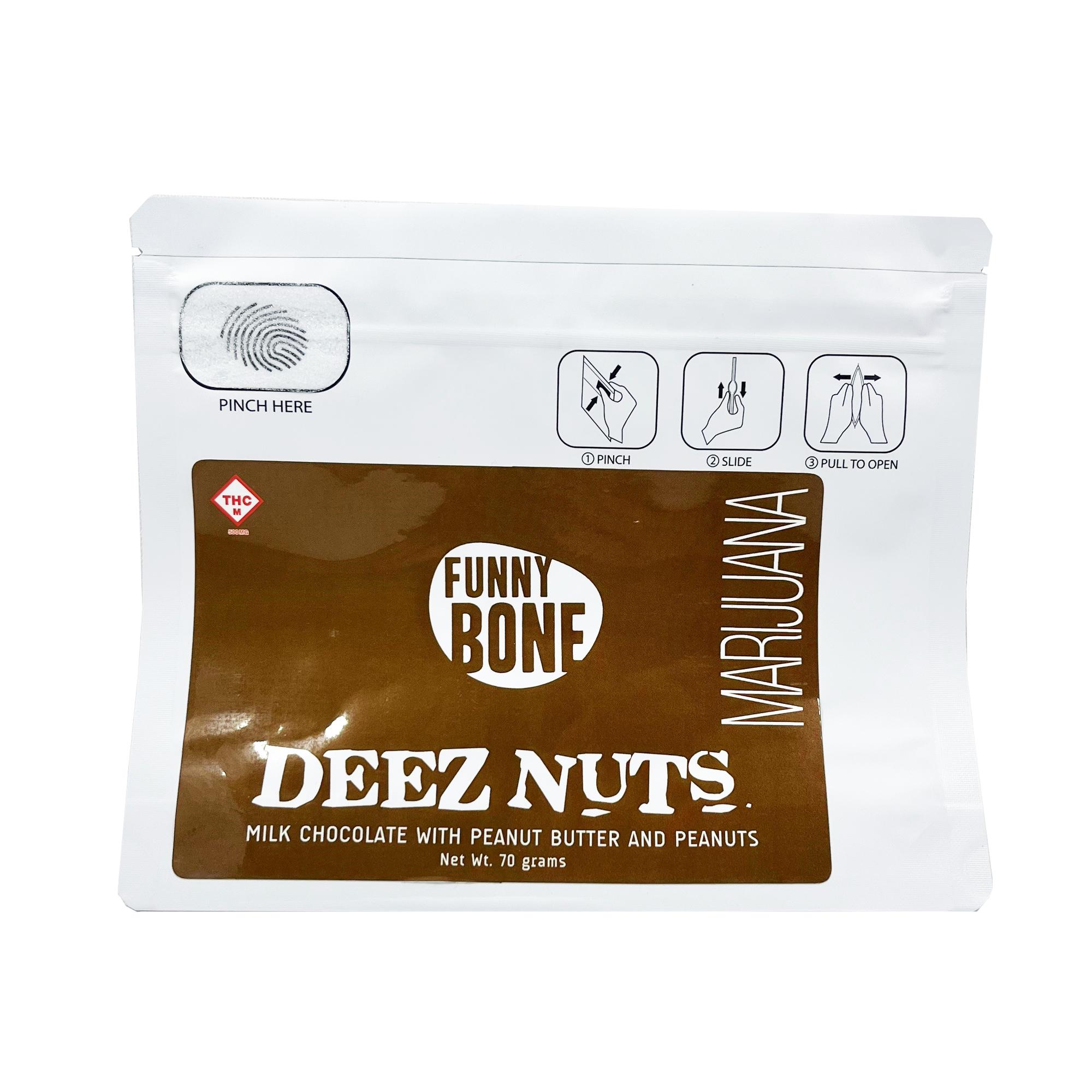 Photograph of product: Deez Nuts Chocolate Bar (500mg)