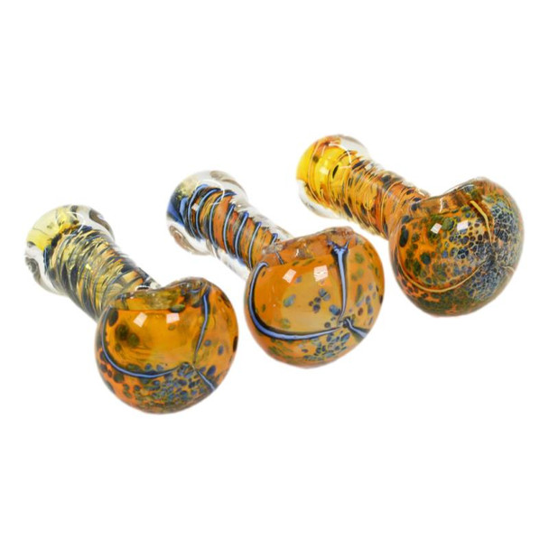 Photograph of product: HMI - Hand Pipe 3" Twisting Color Frit Spoon