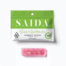 Photograph of product: SAIDA - EDIBLE (GUMMY BAR) 100MG - HYBRID - SUMMER WATERMELON