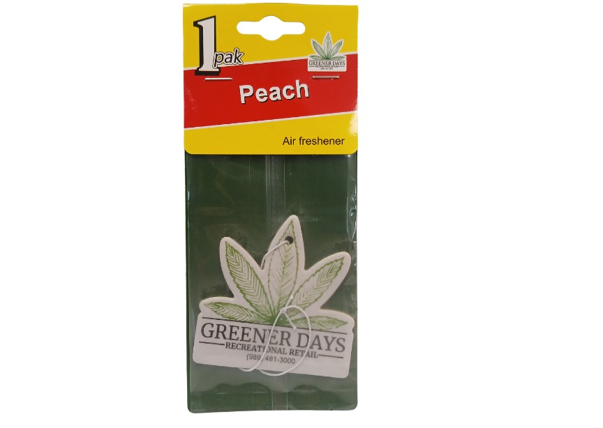 Photograph of product: Greener Days Air Freshner Peach