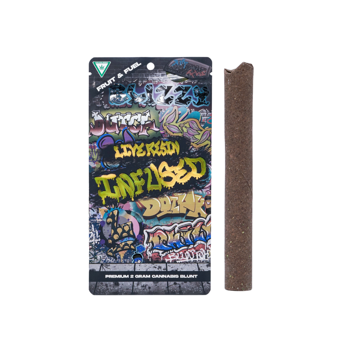 Photograph of product: Fruit & Fuel - Infused Blunt - Lemon Blanco #5 x Mumbles (2g)