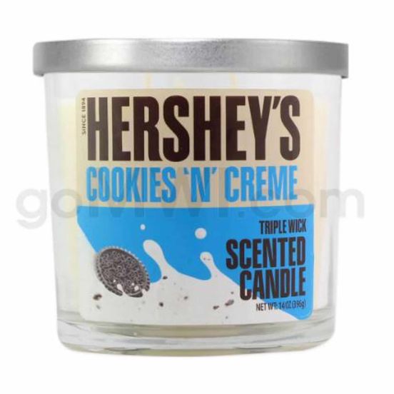Photograph of product: Hershey's Cookies and Cream Candle 14oz - 