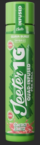 Photograph of product: Guava Burst 1g Infused Pre-Roll Jeeter