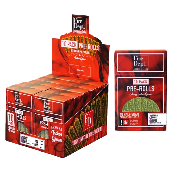 Photograph of product: Fire Dept - Gush Mintz Preroll Pack 5g