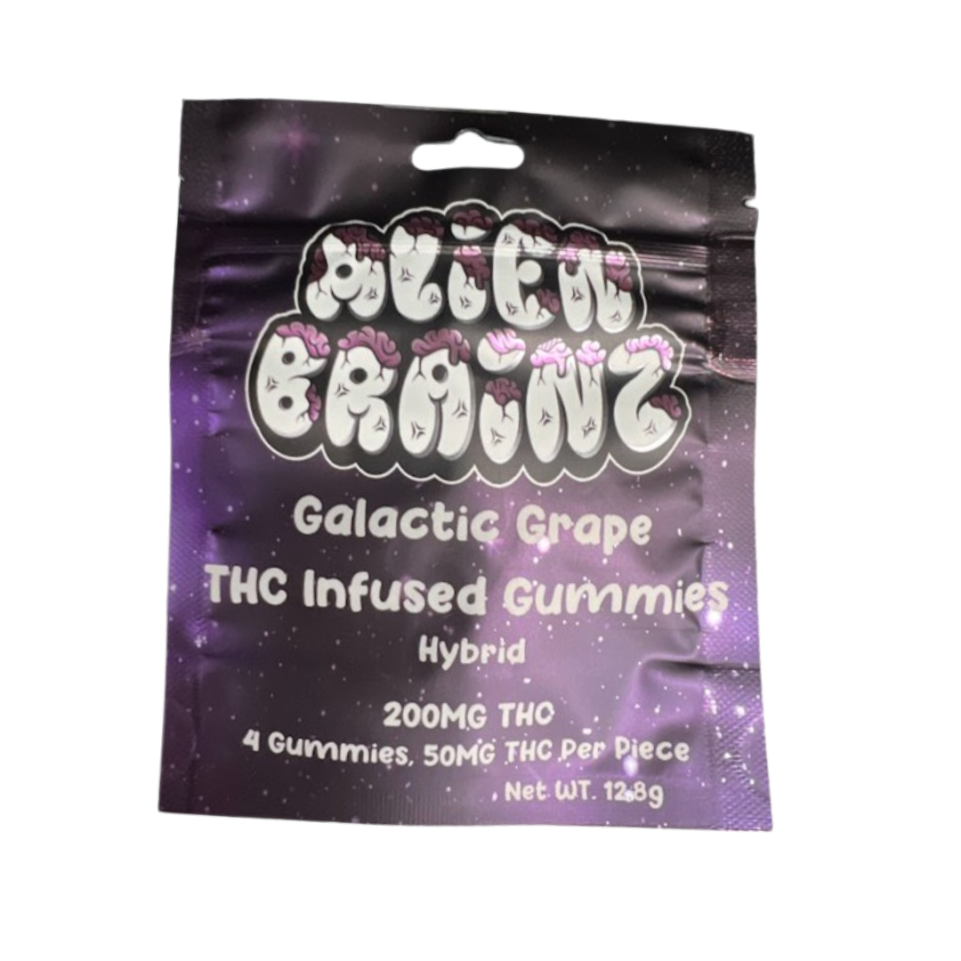 Photograph of product: Alien Brainz -  Galactic Grape - 200mg