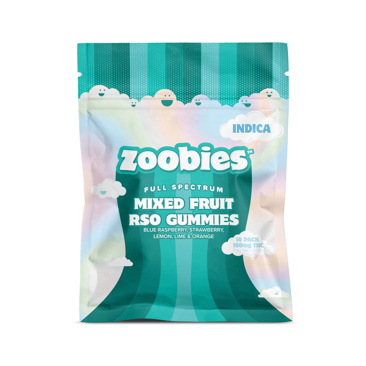 Photograph of product: Zoobies - Mixed Fruit RSO (Oui'd) - 100mg (10pk)