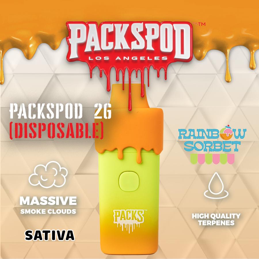 Photograph of Product: Rainbow Sorbet Disposable Vape