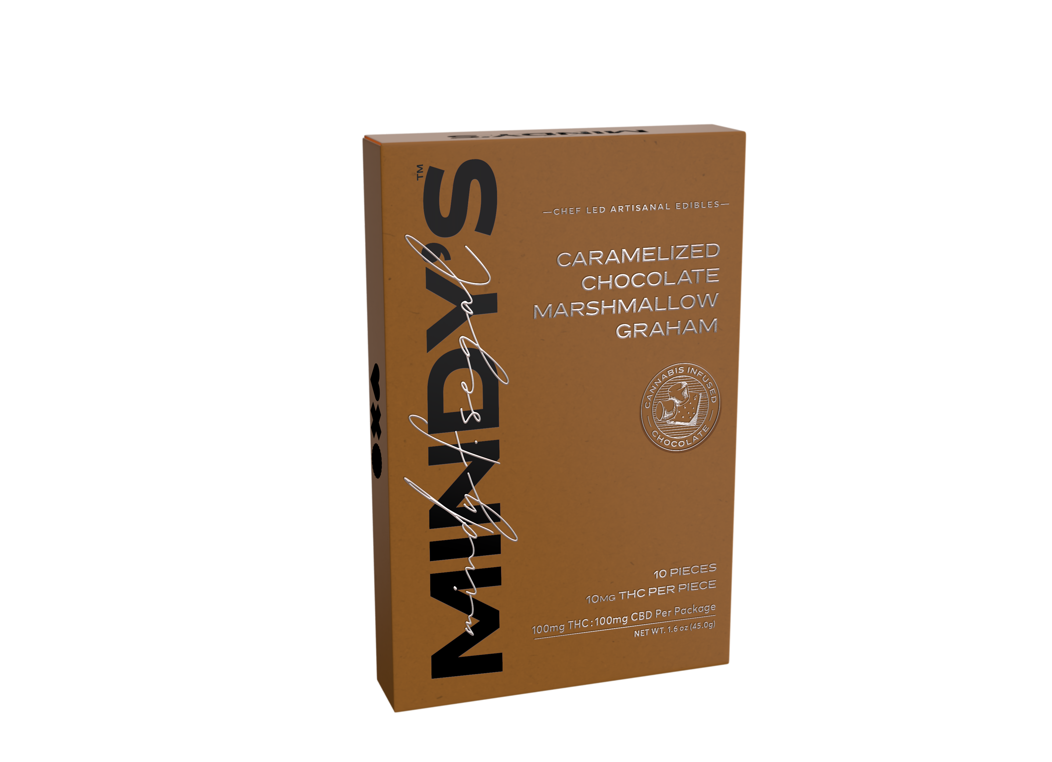 Photograph of product: Caramelized Chocolate Marshmallow Graham Bar 1:1 (TH-oui:CBD) | 100mg
