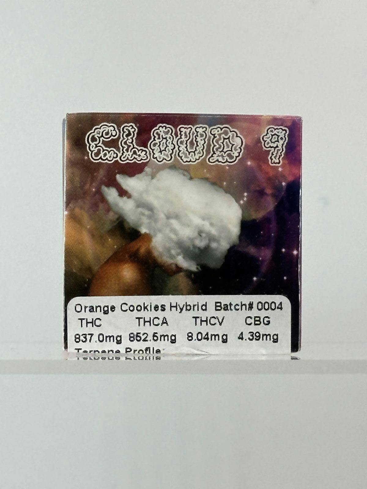Photograph of product: Cloud 9 1g Orange Cookies Live Resin Diamonds