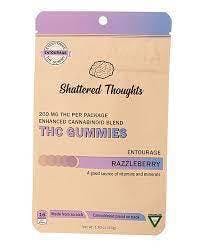 Photograph of product: Shattered Thoughts Gummies-Razzle Berry -200mg