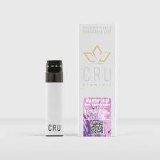 Photograph of product: CRU | Acai Berry Gelato | Live Resin | 1ml | All-in-One | Vape
