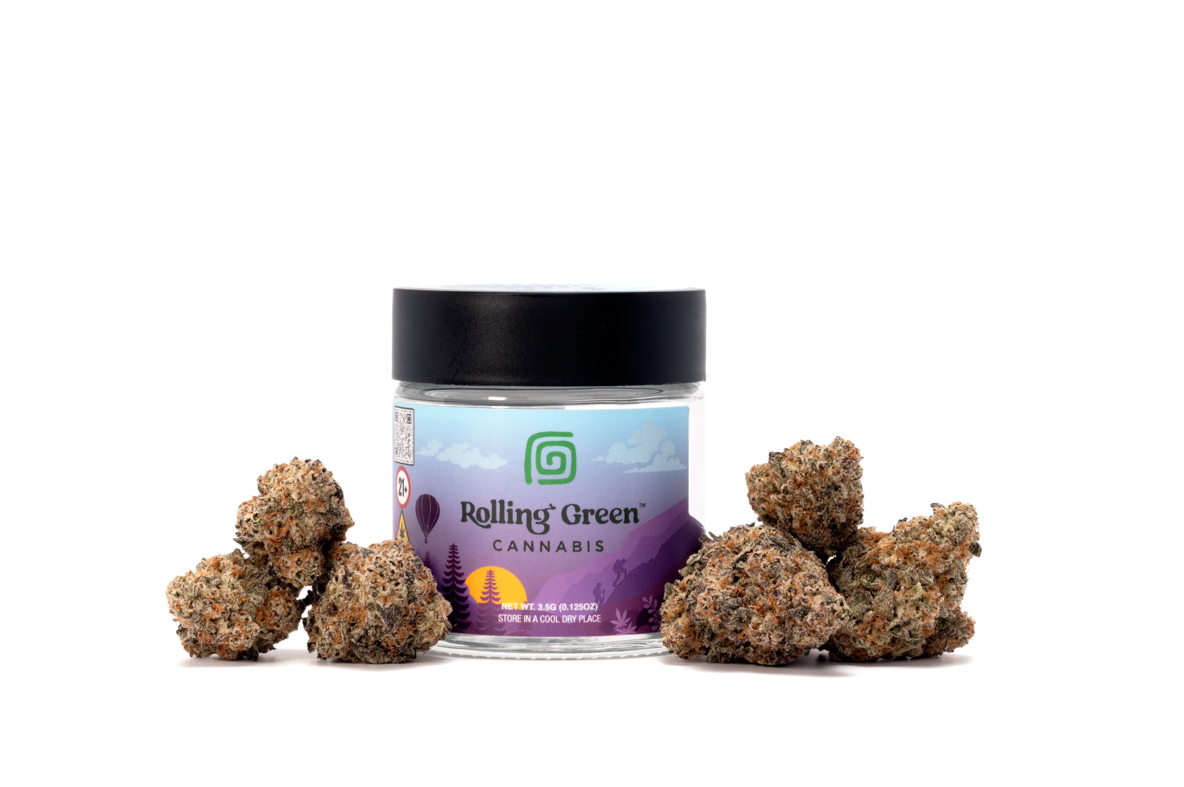 Photograph of product: Rolling Green Jar Dante's Inferno - 3.5g
