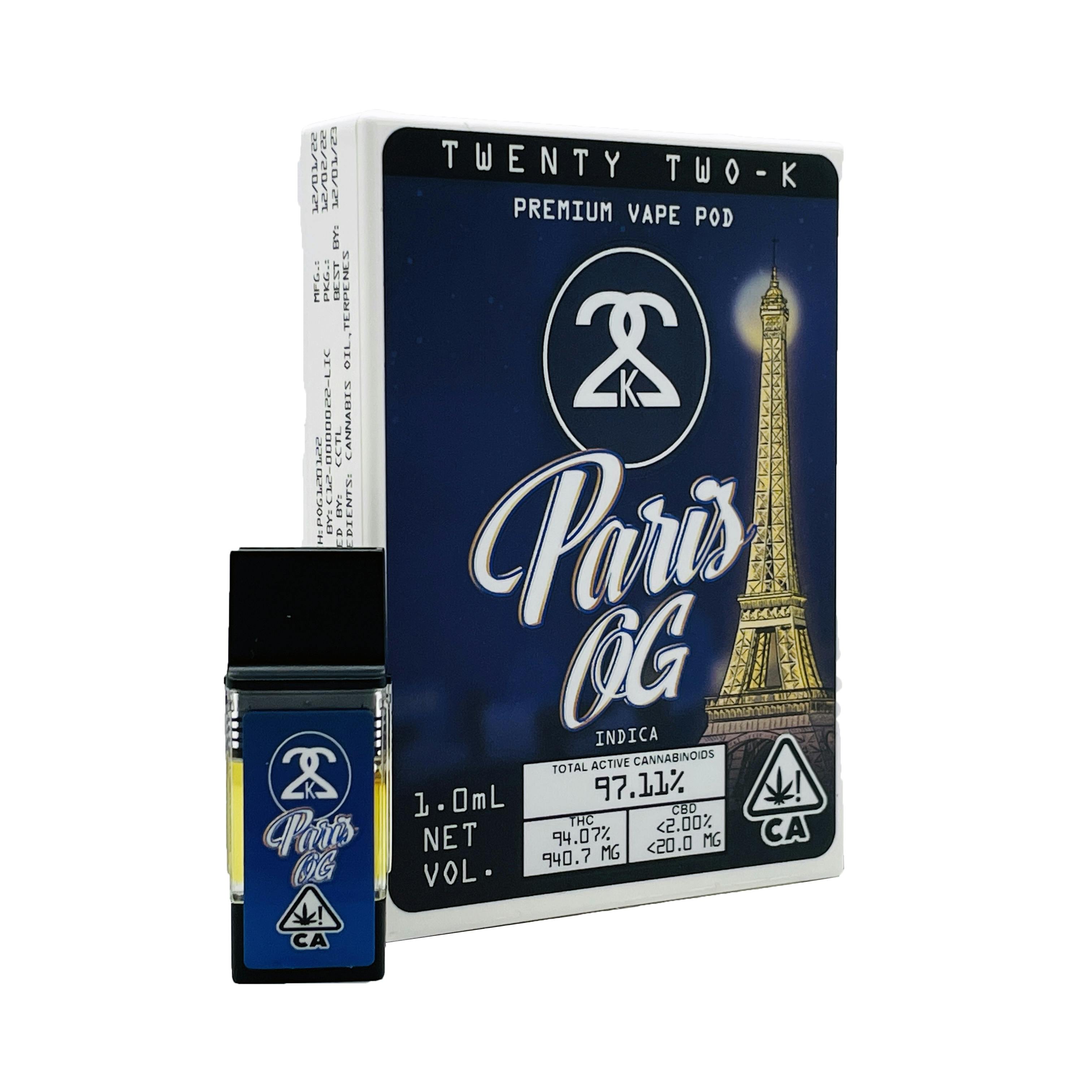 Photograph of product: PARIS OG 1.0 ML POD