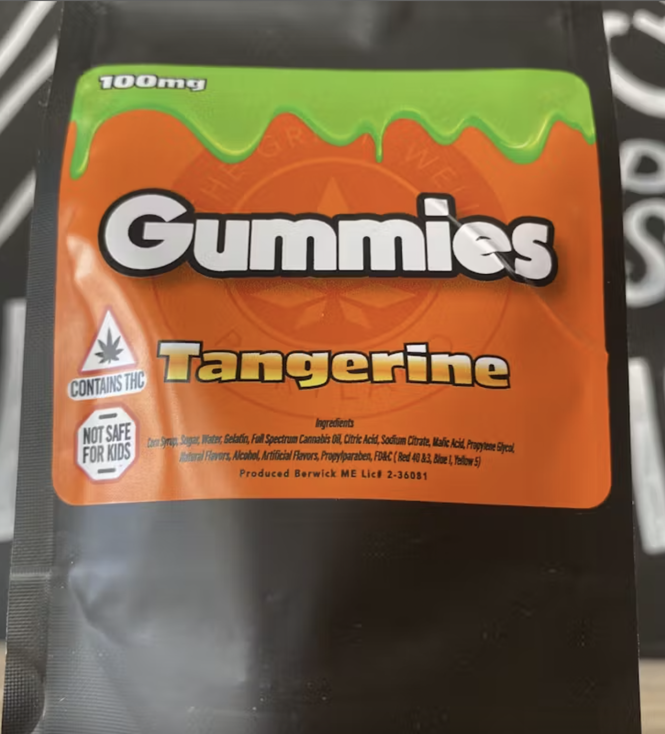 Photograph of product: Tangerine | Gummies | 100mg