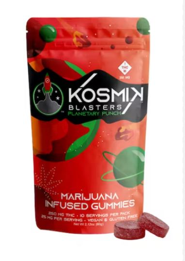 Photograph of product: Kosmik - Planetary Punch Gummies (10mg/100mg)