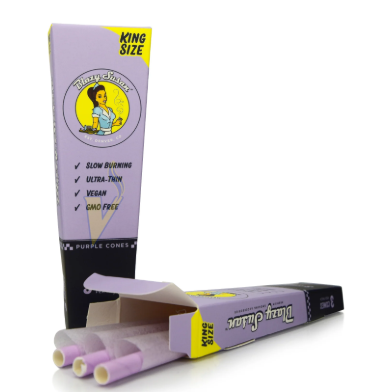 Photograph of product: Blazy Susan Purple Cones King Size Slim 3pk