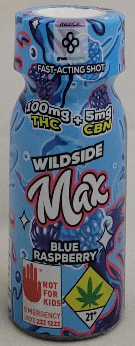 Photograph of product: Blue Raspberry Chill Shot Wildside | 100mg *General Use Compliant*