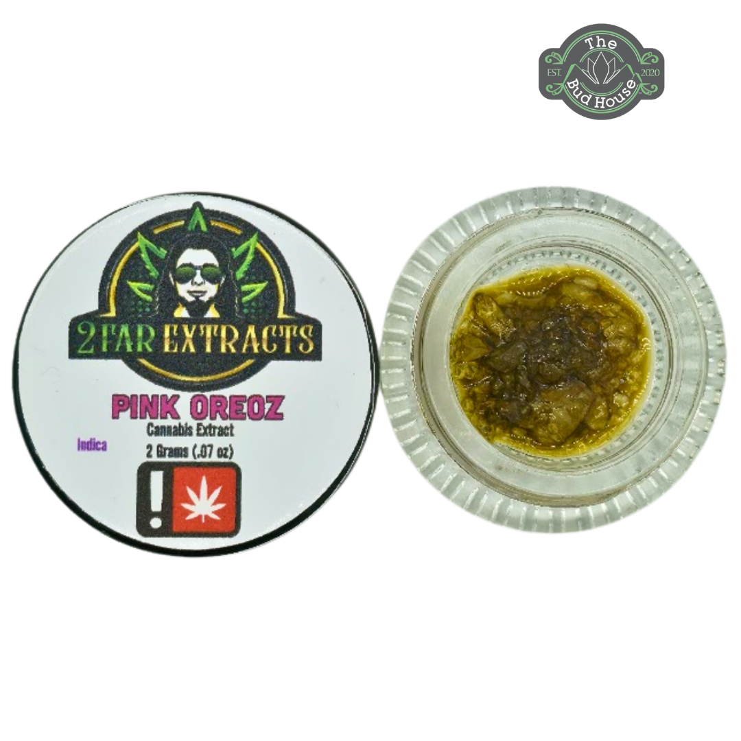 Photograph of product: 2 Far Extracts 2g PINK OREOZ Rocks & Sauce
