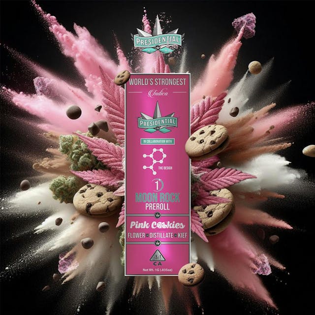 Photograph of product: Presidential Moon Rock Preroll - Pink Cookies (1g) - 