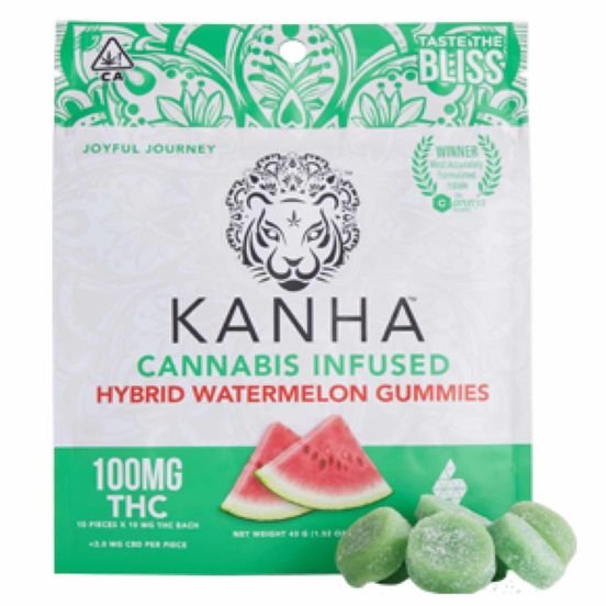 Photograph of product: [Kanha] TH-oui Gummies - 100mg - Watermelon (H) - 