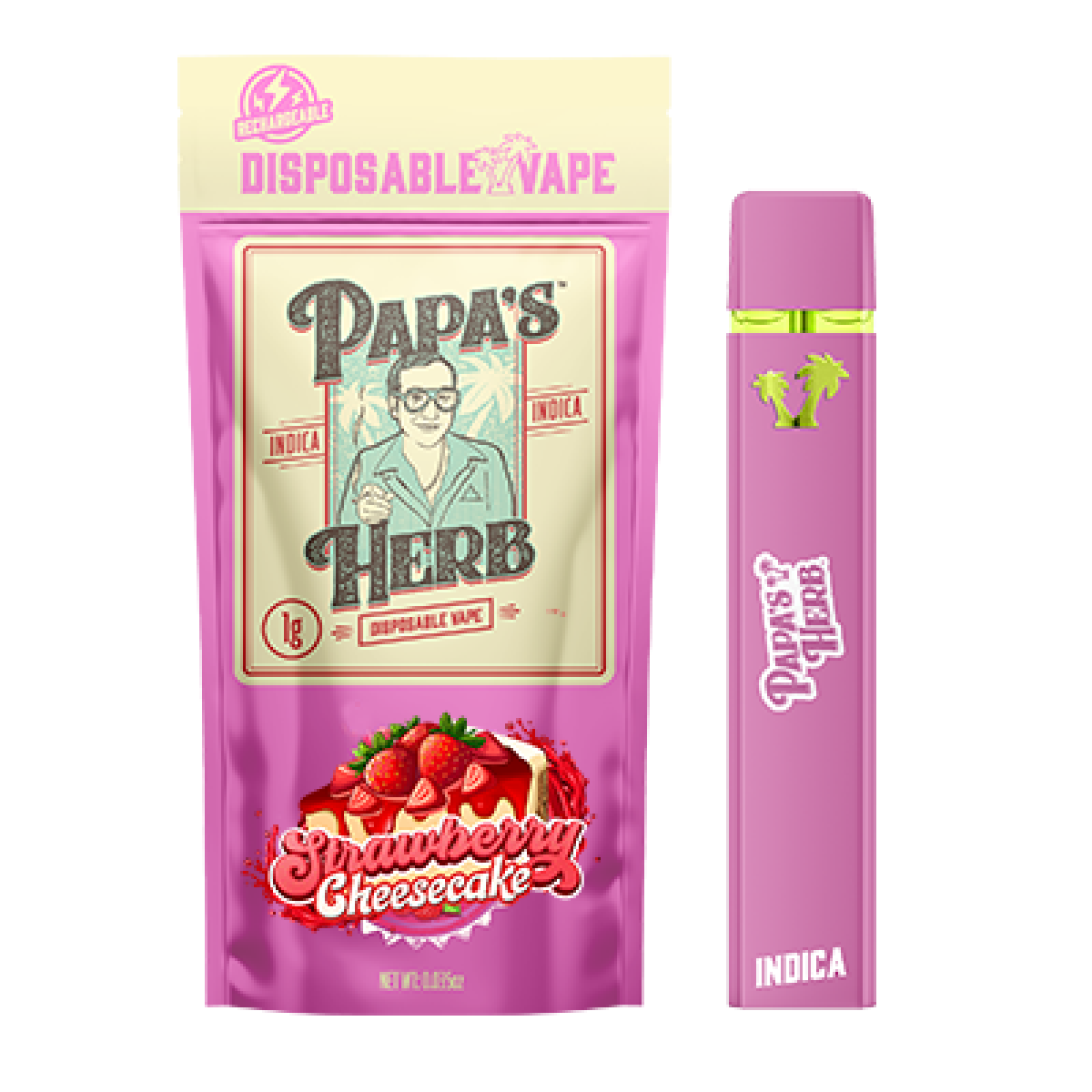 Photograph of product: Strawberry Cheesecake - Disposable 1g