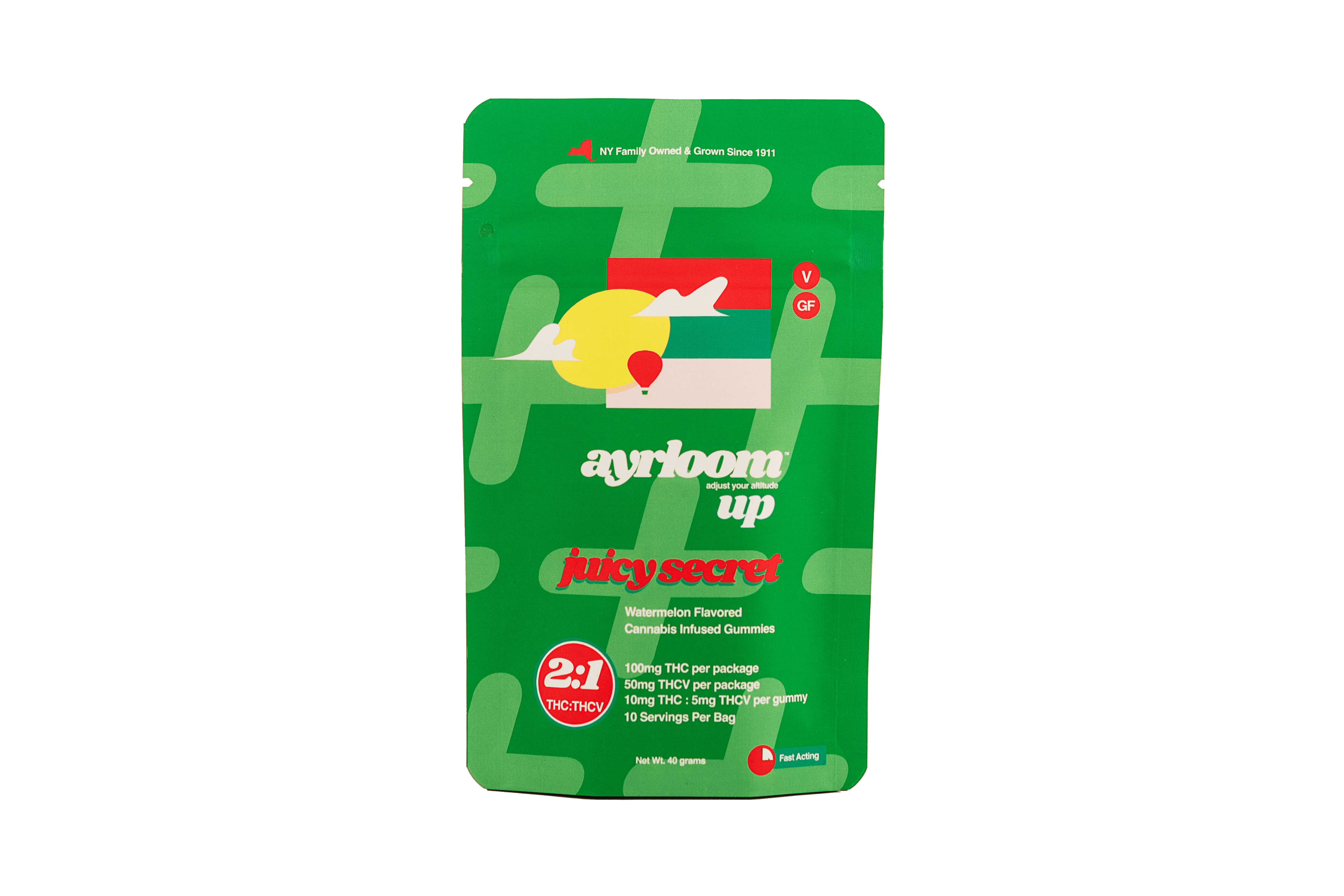 Photograph of product: Juicy Secret 2:1 | 10 Pack | Gummies | TH-oui: 100mg
