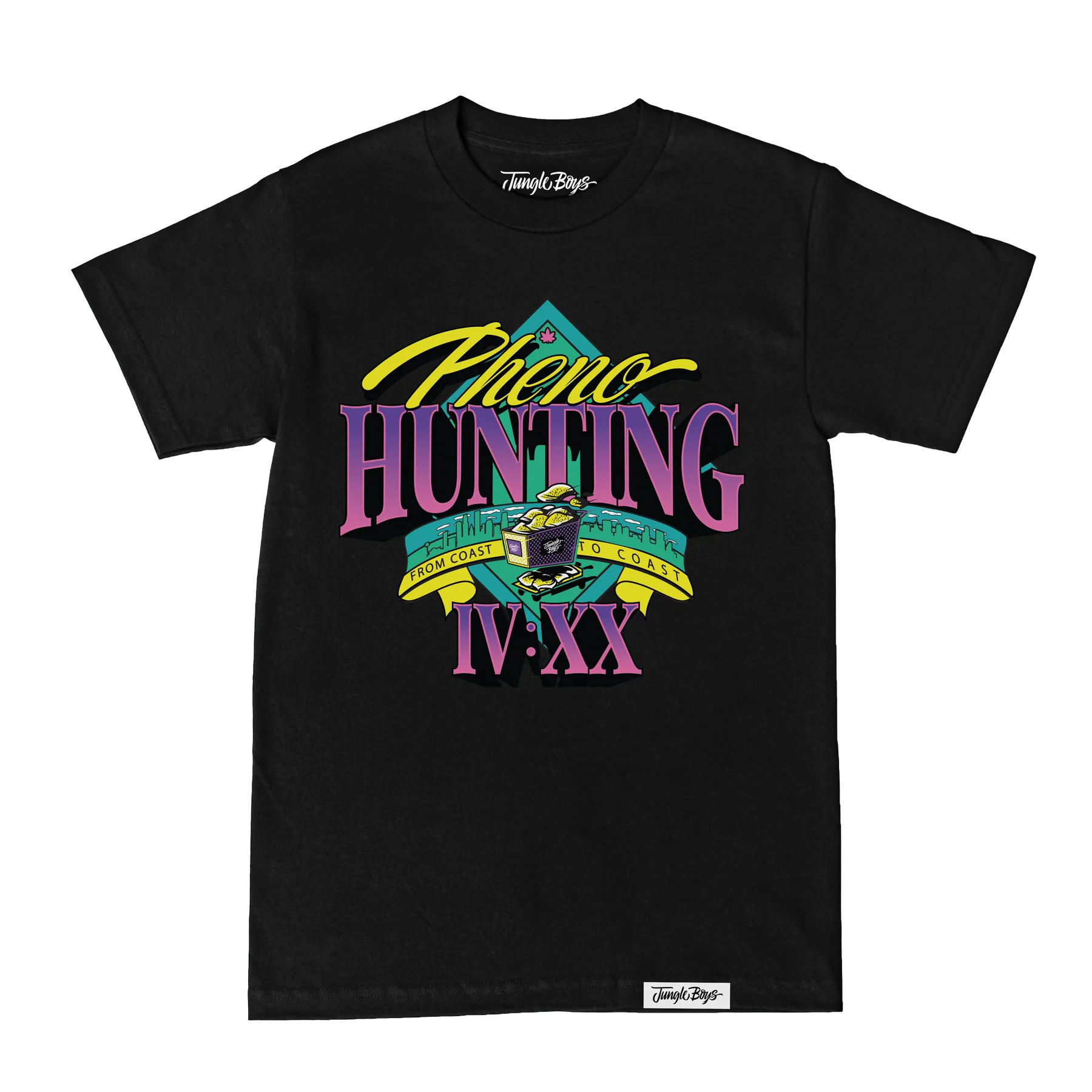 Photograph of product: Phenohunting Tee | Black | XL