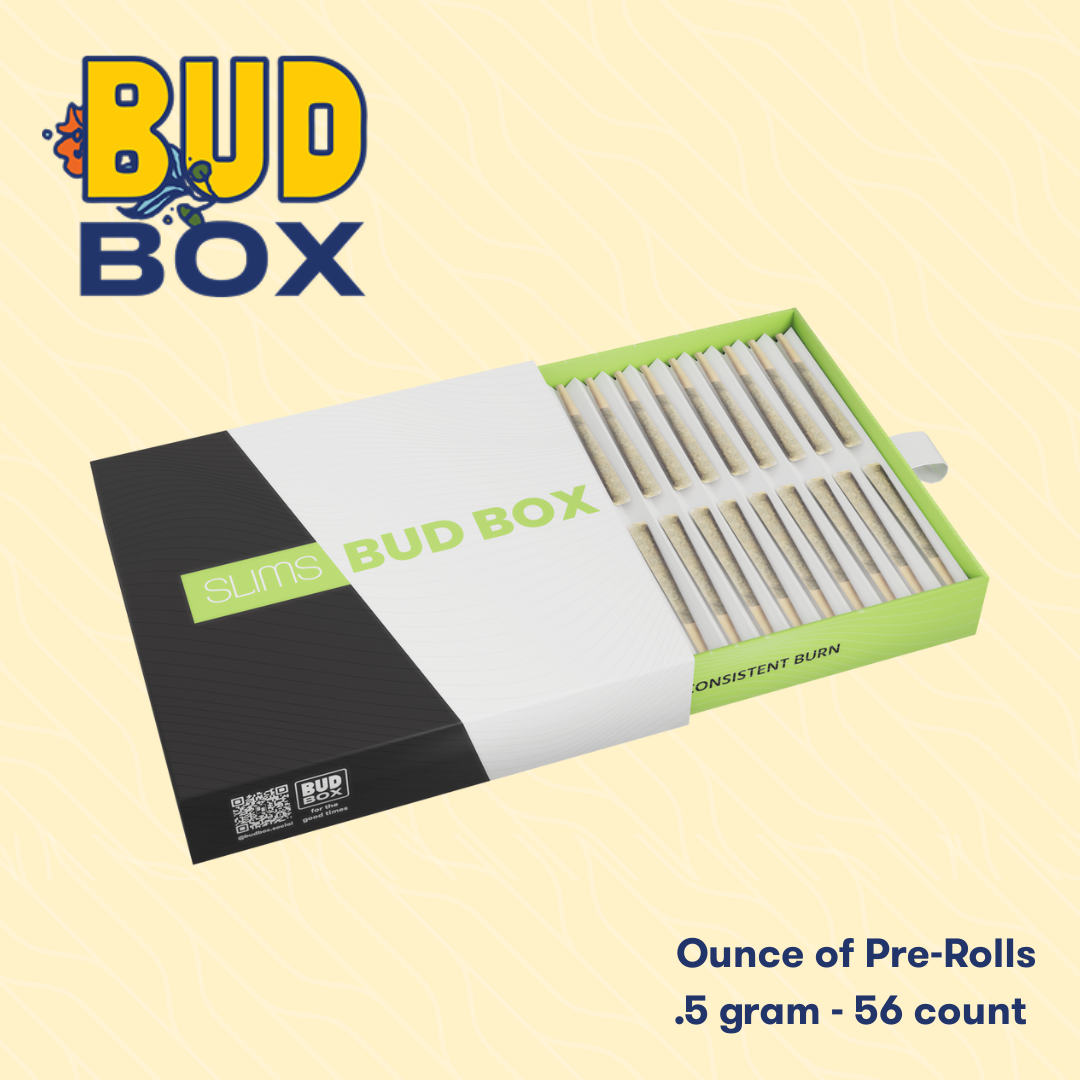 Photograph of product: Pre-Roll Bud Box Honey Bun [56ct x .5g] | 28g