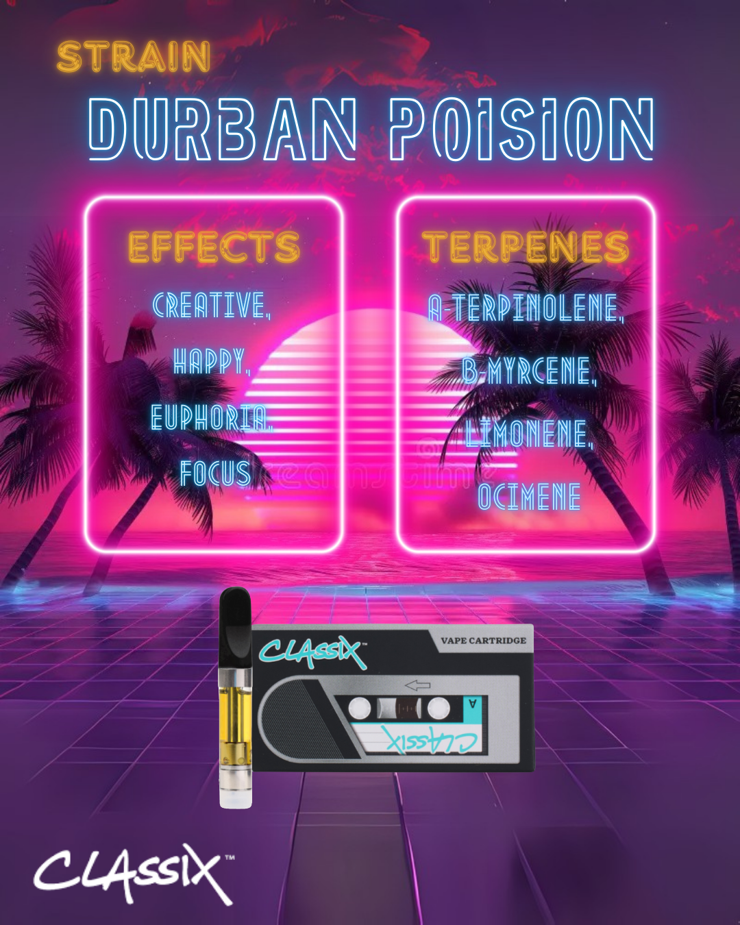 Photograph of product: CLX Vaporizer - Durban Poison