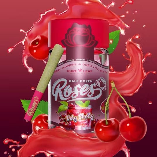 Photograph of product: Roses 3.6g Multi-Pack Infused PreRoll - Very Cherry 6 x