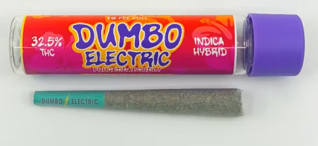 Photograph of product: Dumbo Electric | Preroll | Tropical Cherry Purple Punch | 1g | Oui'd-Hybrid | 36.36% Thc