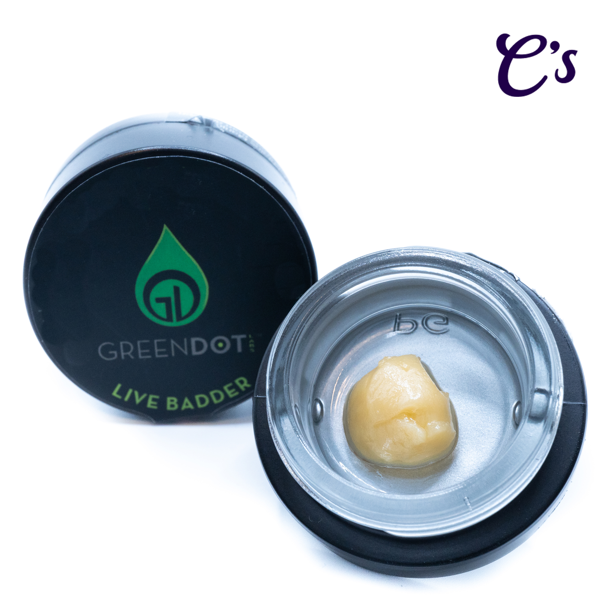 Photograph of product: Green Dot | Black Label Live Badder | Lemon Butter Rum 1g