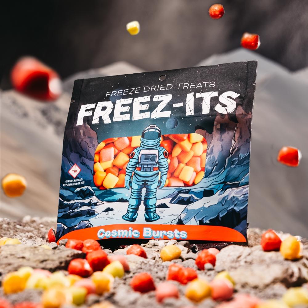 Photograph of Product: Freeze Dried Candy - 100mg - Cosmic Bursts (FREEZ-ITS)