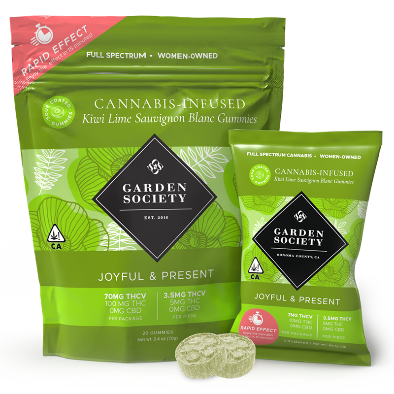 Photograph of product: JOYFUL & PRESENT GUMMIES (KIWI LIME SAUVIGNON BLANC)