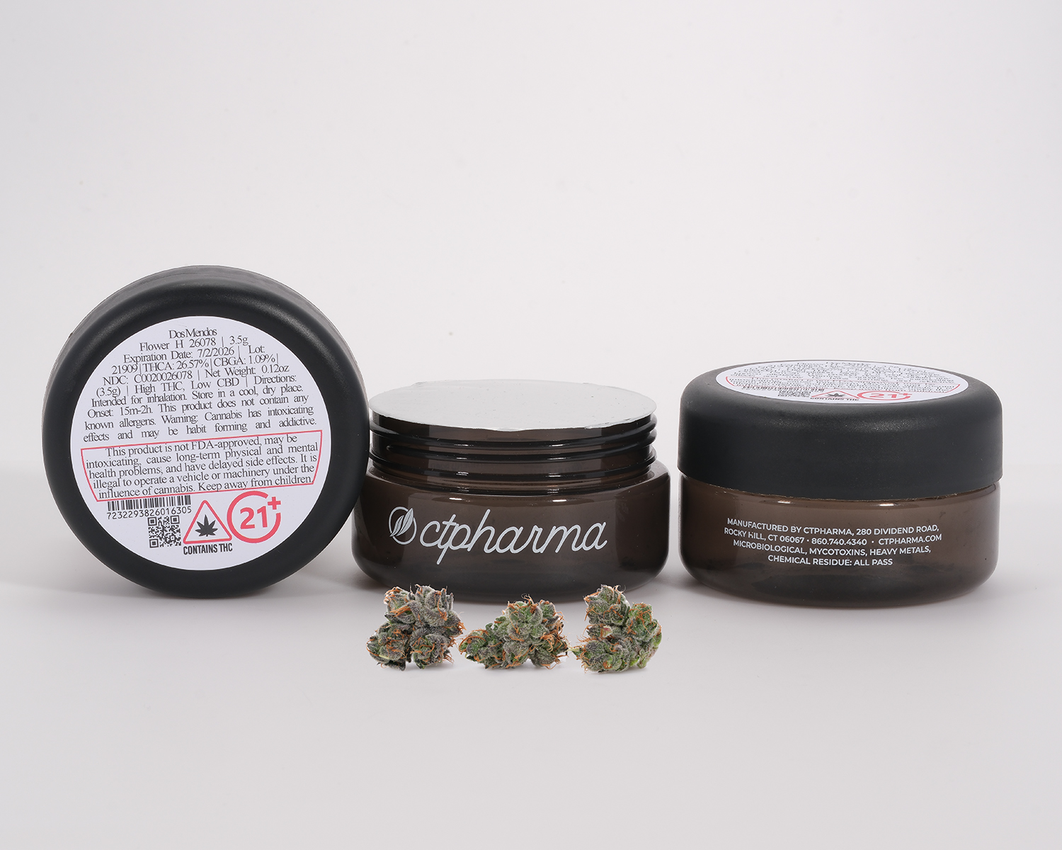 Photograph of product: Dos Mendos 3.5g Flower (H) 26078