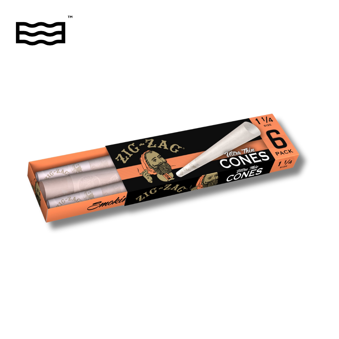 Photograph of product: Zig Zag Ultra Thin 1 1/4 Cones 6pk