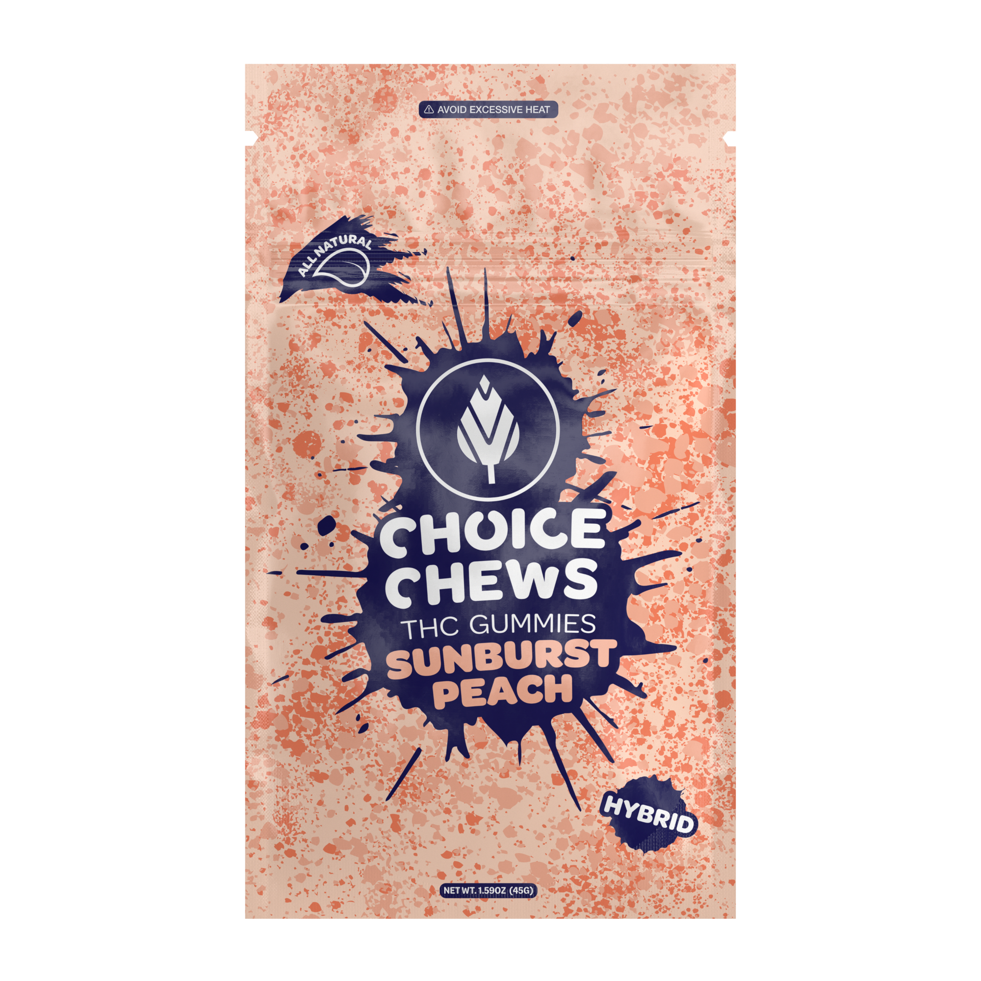 Photograph of product: Sunburst Peach Hybrid Gummies | TAX INCLUDED